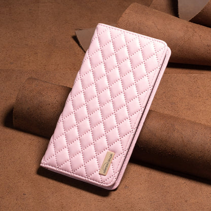 For OPPO A79 5G Diamond Lattice Magnetic Leather Flip Phone Case(Pink) - OPPO Cases by buy2fix | Online Shopping UK | buy2fix