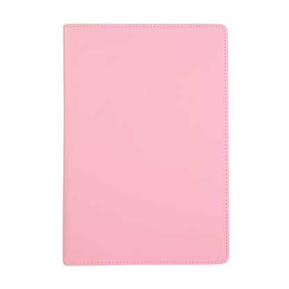 For Samsung Galaxy Tab S9+ 360 Degrees Rotation Holder Litchi Texture Leather Tablet Case(Pink) - Galaxy Tab S9+ Cases by buy2fix | Online Shopping UK | buy2fix