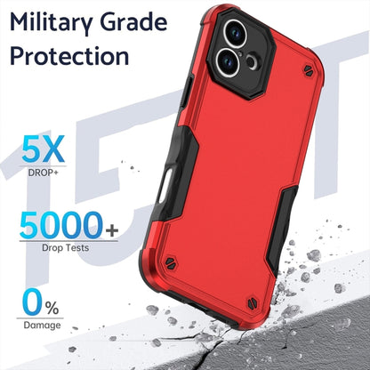 For iPhone 16 Plus Non-slip Shockproof Armor Phone Case(Red) - iPhone 16 Plus Cases by buy2fix | Online Shopping UK | buy2fix