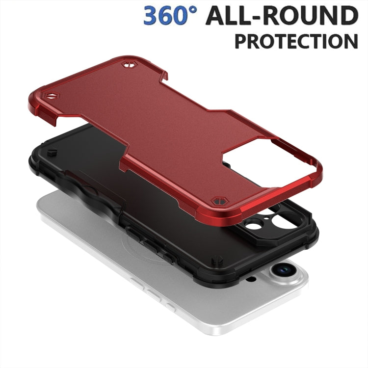 For iPhone 16 Non-slip Shockproof Armor Phone Case(White) - iPhone 16 Cases by buy2fix | Online Shopping UK | buy2fix