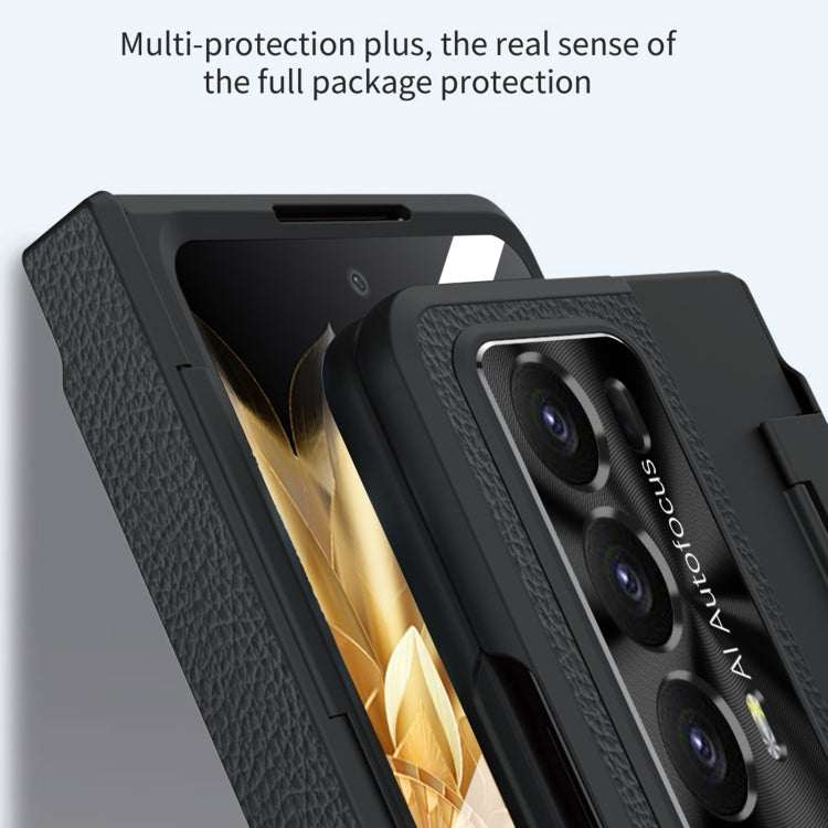 For Honor Magic V2 Shield Series Integrated Folding Phone Case(Light Gold) - Honor Cases by buy2fix | Online Shopping UK | buy2fix