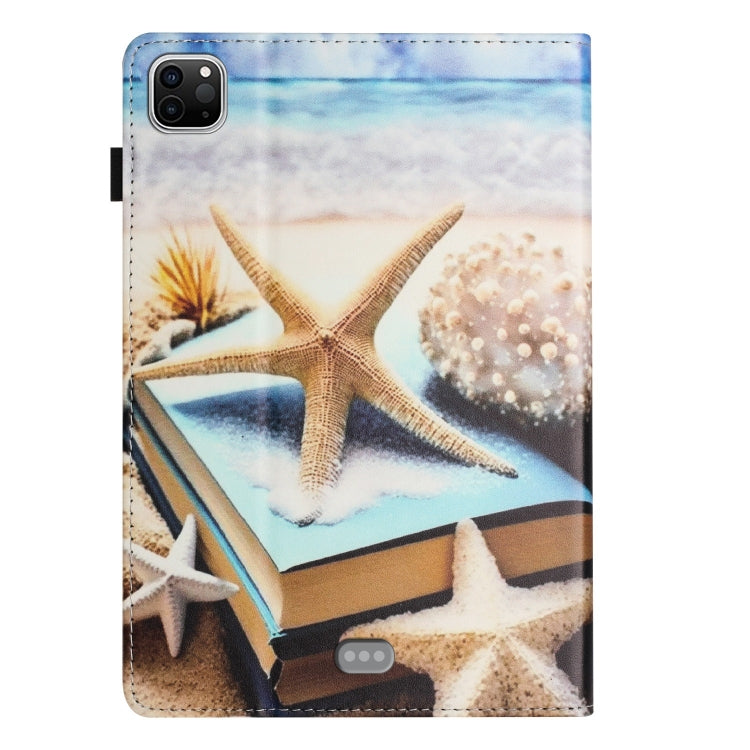 For iPad Pro 11 2024 Sewing Litchi Texture Smart Leather Tablet Case(Starfish) - iPad Pro 11 2024 Cases by buy2fix | Online Shopping UK | buy2fix