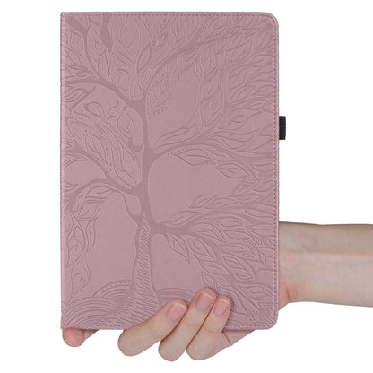 For iPad Pro 13 2024 Tree Life Embossed Rotation Leather Smart Tablet Case(Rose Gold) - iPad Pro 13 2024 Cases by buy2fix | Online Shopping UK | buy2fix