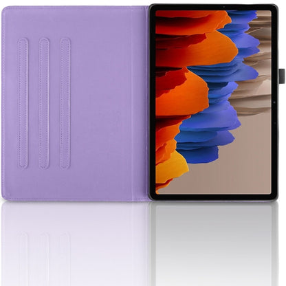 For Samsung Galaxy Tab S9+ / S8+ / S7+ Tree Life Embossed Rotation Leather Tablet Case(Purple) - Tab A7 Lite T220 / T225 by buy2fix | Online Shopping UK | buy2fix