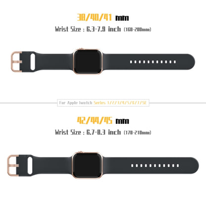 For Apple Watch SE 2022 44mm Pin Buckle Silicone Watch Band(Dark Grey) - Watch Bands by buy2fix | Online Shopping UK | buy2fix