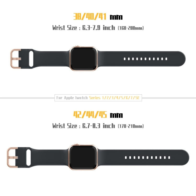 For Apple Watch SE 2023 40mm Pin Buckle Silicone Watch Band(Dark Grey) - Watch Bands by buy2fix | Online Shopping UK | buy2fix