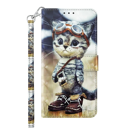 For Samsung Galaxy S24+ 5G 3D Painted Leather Phone Case(Naughty Cat) - Galaxy S24+ 5G Cases by buy2fix | Online Shopping UK | buy2fix