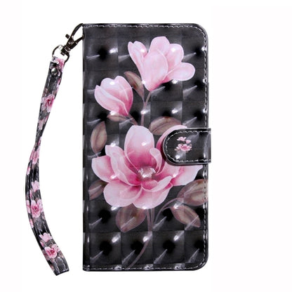 For Samsung Galaxy S24 Ultra 5G 3D Painted Leather Phone Case(Pink Flower) - Galaxy S24 Ultra 5G Cases by buy2fix | Online Shopping UK | buy2fix