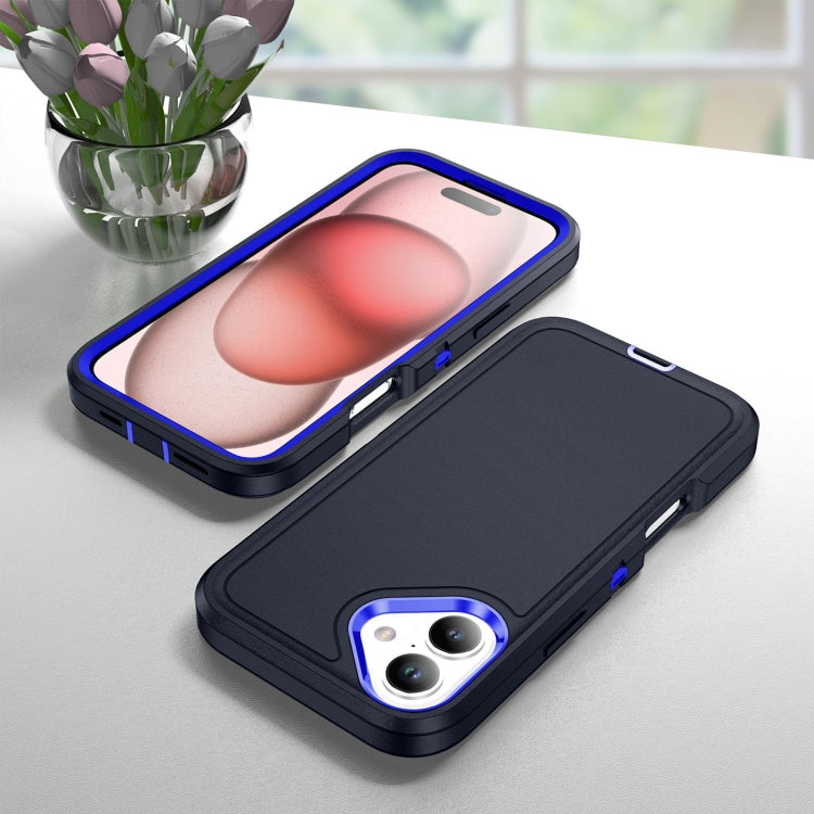 For iPhone 16 Life Waterproof Rugged Phone Case(Dark Blue + Royal Blue) - iPhone 16 Cases by buy2fix | Online Shopping UK | buy2fix