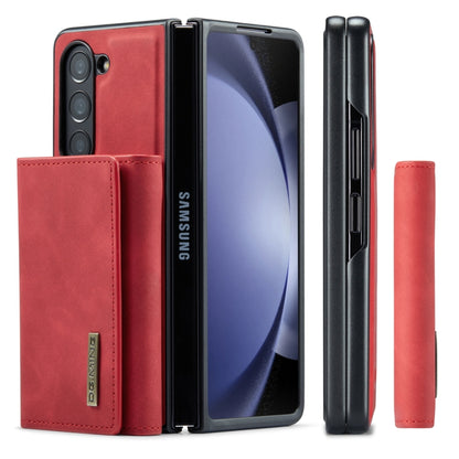 For Samsung Galaxy Z Fold5 DG.MING M1 Series 3-Fold Multi Card Wallet + Magnetic Phone Case(Red) - Galaxy Z Fold5 Cases by DG.MING | Online Shopping UK | buy2fix