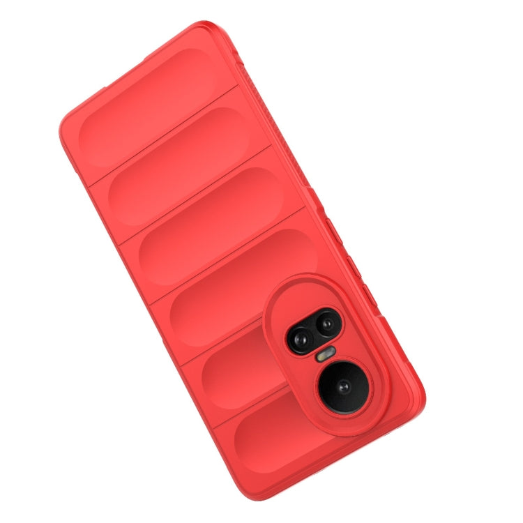 For OPPO Reno10 5G Global Magic Shield TPU + Flannel Phone Case(Wine Red) - OPPO Cases by buy2fix | Online Shopping UK | buy2fix