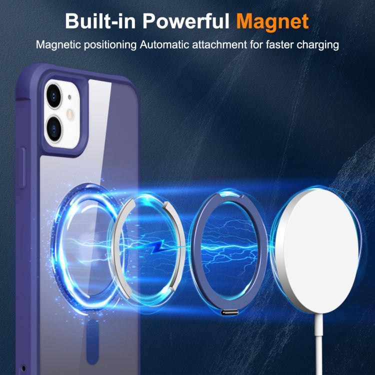 For iPhone 12 / 12 Pro MagSafe Magnetic Rotating Holder Phone Case(Klein Blue) - iPhone 12 / 12 Pro Cases by buy2fix | Online Shopping UK | buy2fix