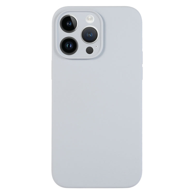 For iPhone 13 Pro Max Pure Color Liquid Silicone Fine Pore Phone Case(Grey Blue) - iPhone 13 Pro Max Cases by buy2fix | Online Shopping UK | buy2fix
