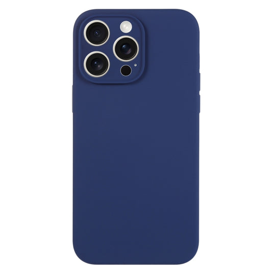 For iPhone 16 Pro Max Pure Color Liquid Silicone Fine Pore Phone Case(Royal Blue) - iPhone 16 Pro Max Cases by buy2fix | Online Shopping UK | buy2fix