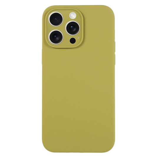 For iPhone 16 Pro Pure Color Liquid Silicone Fine Pore Phone Case(Willow Green) - iPhone 16 Pro Cases by buy2fix | Online Shopping UK | buy2fix