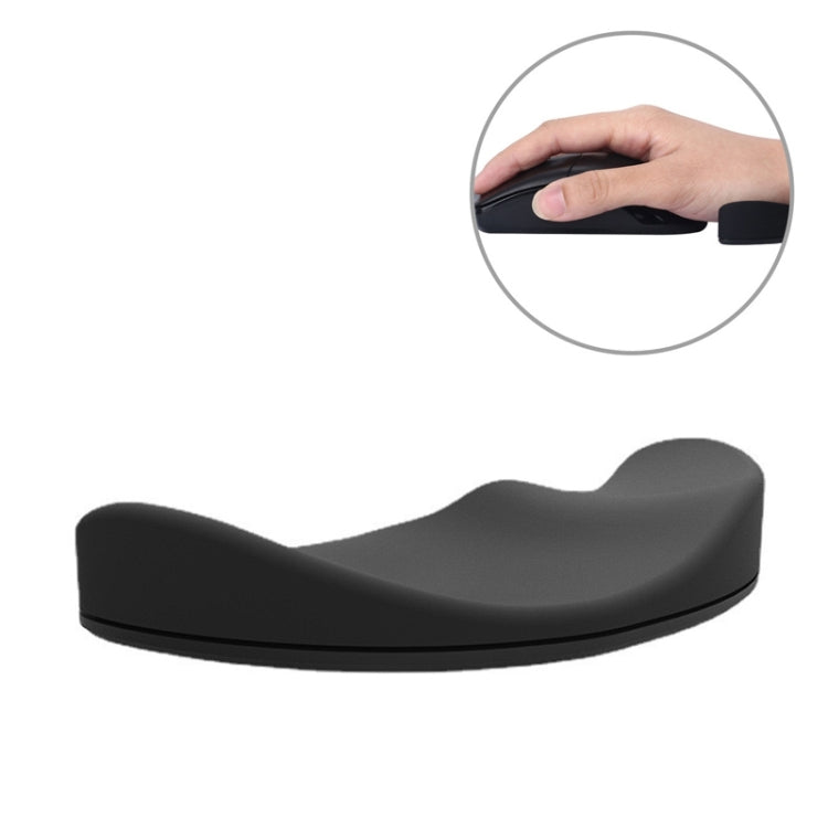 Silicone Wrist Support Mouse Pad Mobile Palm Rest Office Hand Rest, Spec:Black Left Hand - Mouse Pads by buy2fix | Online Shopping UK | buy2fix