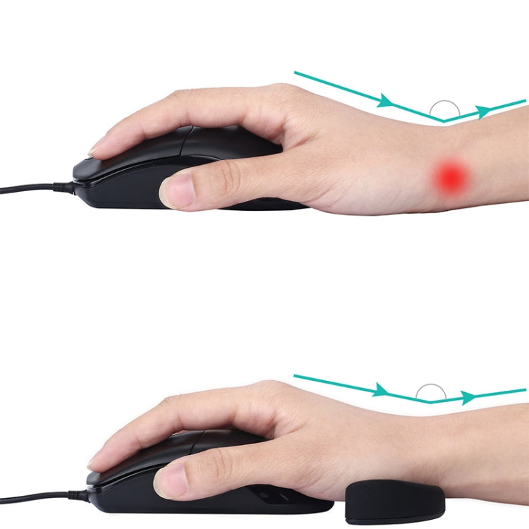 Silicone Wrist Support Mouse Pad Mobile Palm Rest Office Hand Rest, Spec:Grey Right Hand - Mouse Pads by buy2fix | Online Shopping UK | buy2fix