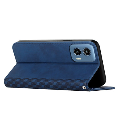 For Motorola Moto G Play 5G 2024 / G 5G 2024 Diamond Splicing Skin Feel Magnetic Leather Phone Case(Blue) - Motorola Cases by buy2fix | Online Shopping UK | buy2fix