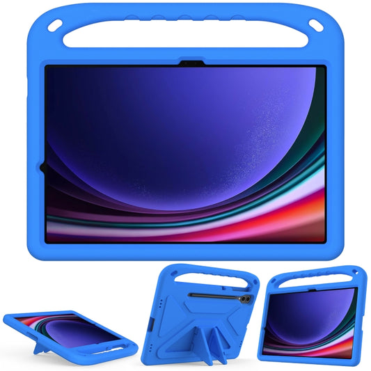 For Samsung Galaxy Tab S9+ Handle EVA Shockproof Tablet Case with Holder(Blue) - Galaxy Tab S9+ Cases by buy2fix | Online Shopping UK | buy2fix