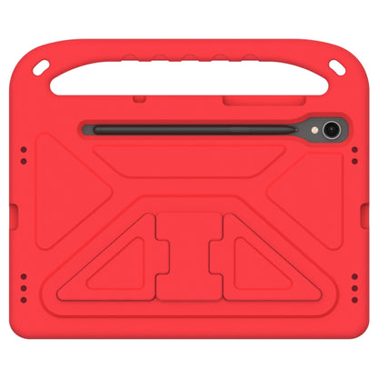 For Samsung Galaxy Tab S9 Handle EVA Shockproof Tablet Case with Holder(Red) - Galaxy Tab S9 Cases by buy2fix | Online Shopping UK | buy2fix