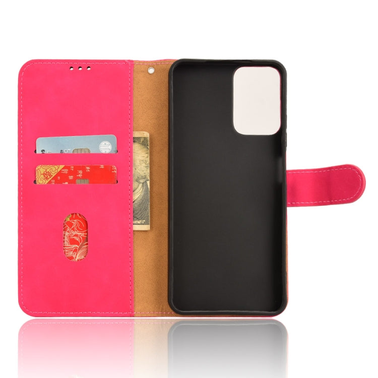 For Motorola Moto G Stylus 5G 2024 Skin Feel Magnetic Flip Leather Phone Case(Rose Red) - Motorola Cases by buy2fix | Online Shopping UK | buy2fix