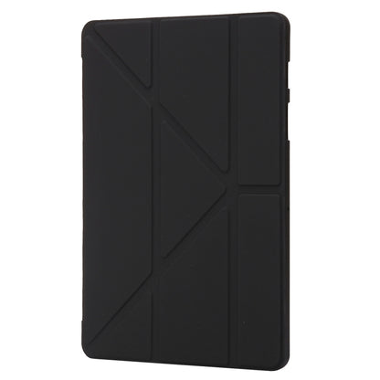 For Samsung Galaxy Tab S9 Deformation Silicone Leather Tablet Case(Black) - Galaxy Tab S9 Cases by buy2fix | Online Shopping UK | buy2fix