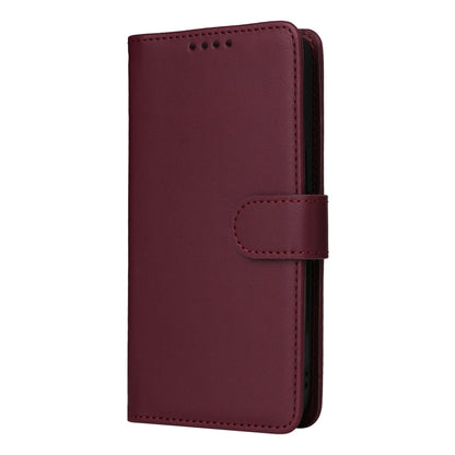 For Samsung Galaxy S24 5G BETOPNICE BN-005 2 in 1 Detachable Imitate Genuine Leather Phone Case(Wine Red) - Galaxy S24 5G Cases by BETOPNICE | Online Shopping UK | buy2fix