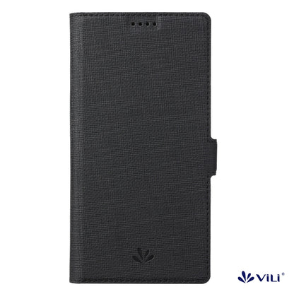 For iPhone 15 Pro ViLi K Series Dual-side Buckle Magsafe Leather Phone Case(Black) - iPhone 15 Pro Cases by ViLi | Online Shopping UK | buy2fix