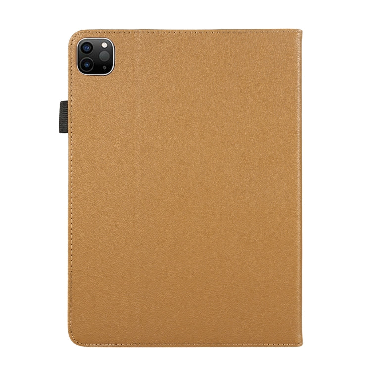 For iPad Pro 11 2024 Litchi Texture Leather Sucker Tablet Case(Brown) - iPad Pro 11 2024 Cases by buy2fix | Online Shopping UK | buy2fix