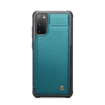 For Samsung Galaxy S20 CaseMe C22 Card Slots Holder RFID Anti-theft Phone Case(Blue Green) - Galaxy Phone Cases by CaseMe | Online Shopping UK | buy2fix