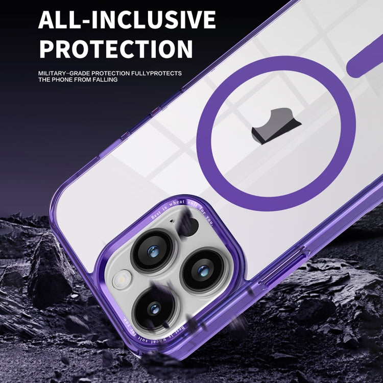 For iPhone 13 Ice Color Magnetic Series PC + Acrylic Magsafe Phone Case(Far Peak Blue) - iPhone 13 Cases by buy2fix | Online Shopping UK | buy2fix