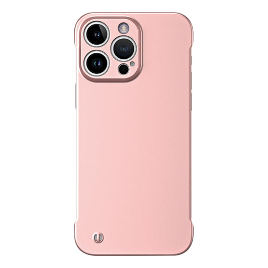 For iPhone 13 Pro Max Frameless Metallic Paint Hybrid PC Phone Case(Rose Gold) - iPhone 13 Pro Max Cases by buy2fix | Online Shopping UK | buy2fix