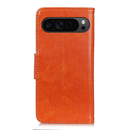 For Google Pixel 9 Pro Nappa Texture Horizontal Flip Leather Phone Case(Orange) - Google Cases by buy2fix | Online Shopping UK | buy2fix