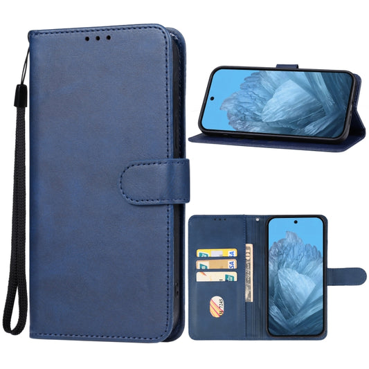 For Google Pixel 9 Pro XL Leather Phone Case(Blue) - Google Cases by buy2fix | Online Shopping UK | buy2fix