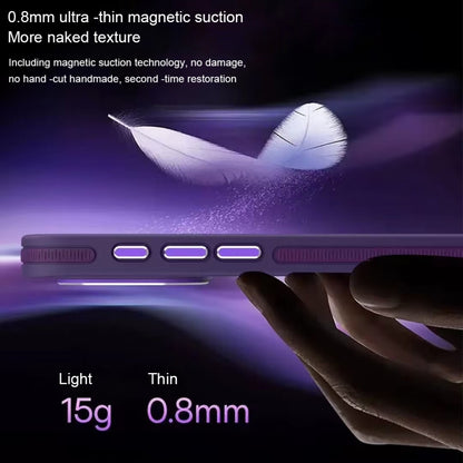 For iPhone 11 Two-color Frosted MagSafe Magnetic Phone Case(Purple) - iPhone 11 Cases by buy2fix | Online Shopping UK | buy2fix