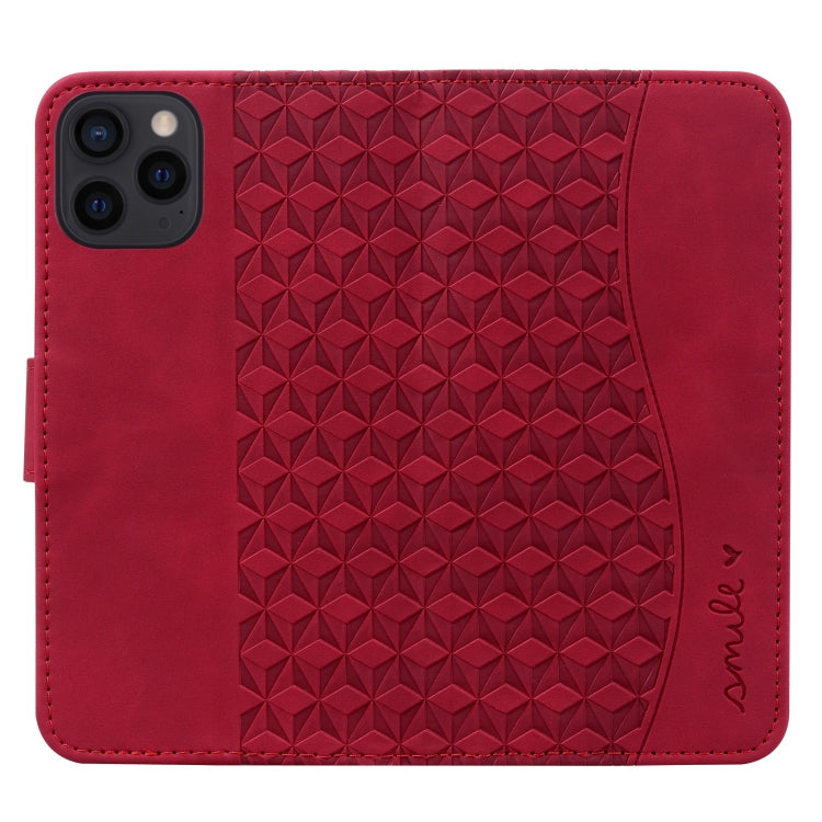 For iPhone 16 Pro Max Business Diamond Buckle Leather Phone Case with Lanyard(Wine Red) - iPhone 16 Pro Max Cases by buy2fix | Online Shopping UK | buy2fix