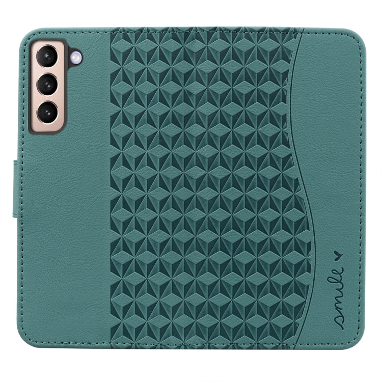 For Samsung Galaxy S23+ 5G Diamond Buckle Leather Phone Case with Lanyard(Green) - Galaxy S23+ 5G Cases by buy2fix | Online Shopping UK | buy2fix