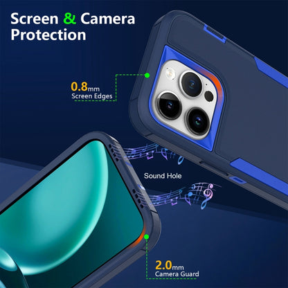 For iPhone 16 Pro 2 in 1 Magnetic PC + TPU Phone Case(Gray+Fluorescent Green) - iPhone 16 Pro Cases by buy2fix | Online Shopping UK | buy2fix