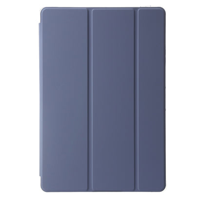 For Samsung Galaxy Tab S9+ 3-Fold Clear Acrylic Leather Tablet Case(Lavender) - Galaxy Tab S9+ Cases by buy2fix | Online Shopping UK | buy2fix