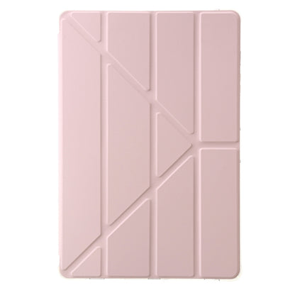 For Samsung Galaxy Tab S9 FE Clear Acrylic Deformation Leather Tablet Case(Pink) - Galaxy Tab S9 FE by buy2fix | Online Shopping UK | buy2fix