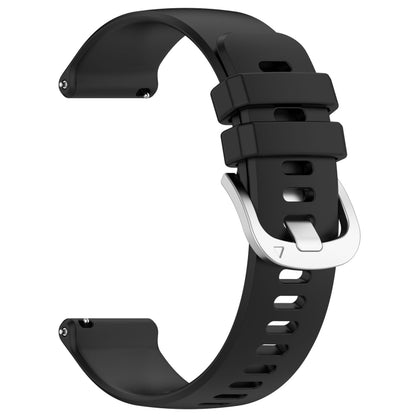 For Garmin vivoactive 5 / Active 5 20mm Silicone Watch Band(Black) - Watch Bands by buy2fix | Online Shopping UK | buy2fix