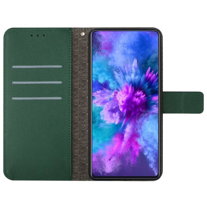 For Motorola Moto G Stylus 5G 2024 Rhombic Grid Texture Leather Phone Case(Green) - Motorola Cases by buy2fix | Online Shopping UK | buy2fix