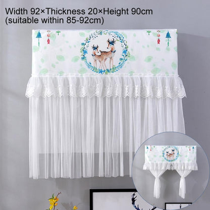 Do Not Take Dust-proof And Anti Direct Blowing Simple Wind Hanging Machine Air Conditioner Moon Cover, Size:Width 98 × Thickness 20 × Height 90cm(Garland Deer) - Dust Covers by buy2fix | Online Shopping UK | buy2fix