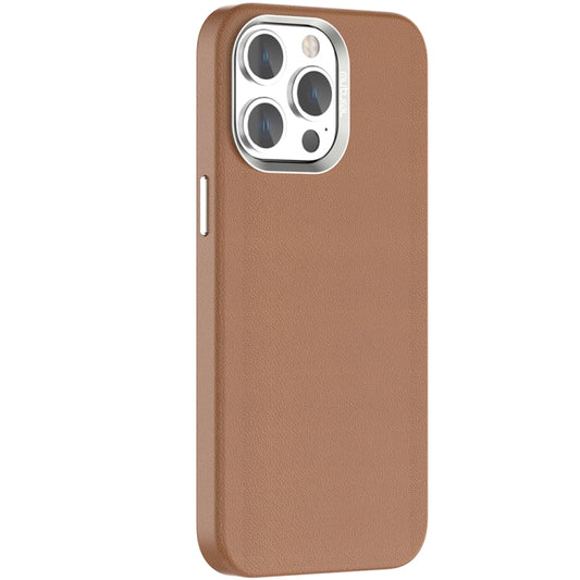 For iPhone 15 Pro Mutural Mingdian Series MagSafe Magnetic Phone Case(Brown) - iPhone 15 Pro Cases by Mutural | Online Shopping UK | buy2fix