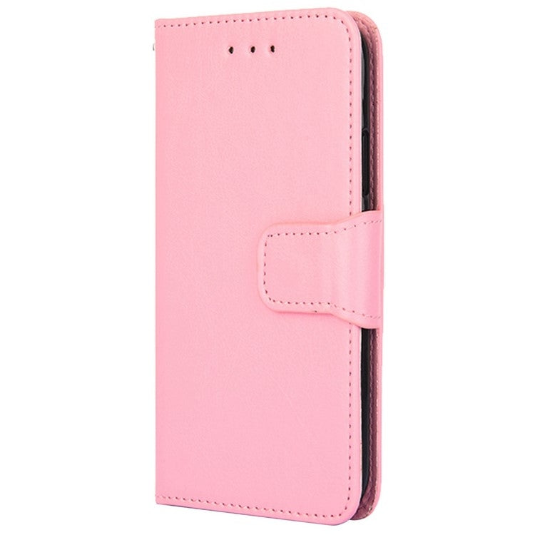 For Motorola Moto G Play 4G 2024 Crystal Texture Leather Phone Case(Pink) - Motorola Cases by buy2fix | Online Shopping UK | buy2fix