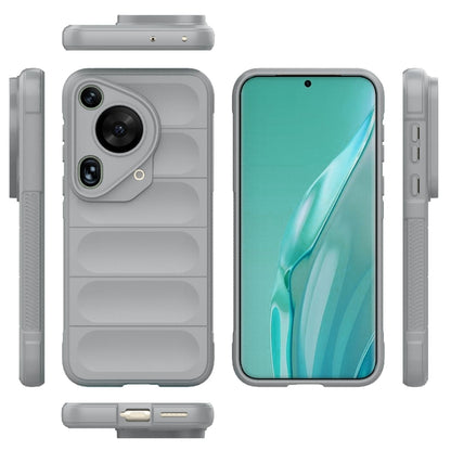 For Huawei Pura 70 Ultra Magic Shield TPU + Flannel Phone Case(Grey) - Huawei Cases by buy2fix | Online Shopping UK | buy2fix