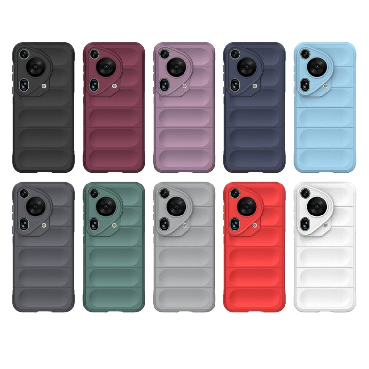 For Huawei Pura 70 Ultra Magic Shield TPU + Flannel Phone Case(White) - Huawei Cases by buy2fix | Online Shopping UK | buy2fix