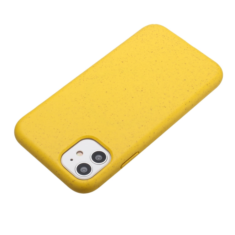 For iPhone 12 Wheat MagSafe Magnetic Straw Material + TPU Phone Case(Yellow) - iPhone 12 / 12 Pro Cases by buy2fix | Online Shopping UK | buy2fix