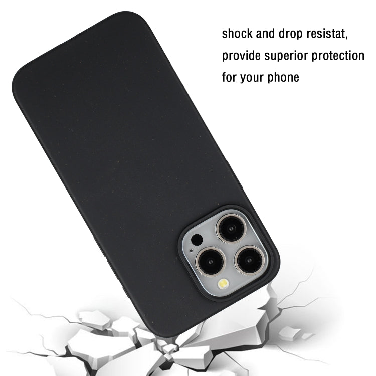 For iPhone 11 Pro Max Wheat MagSafe Magnetic Straw Material + TPU Phone Case(Black) - iPhone 11 Pro Max Cases by buy2fix | Online Shopping UK | buy2fix