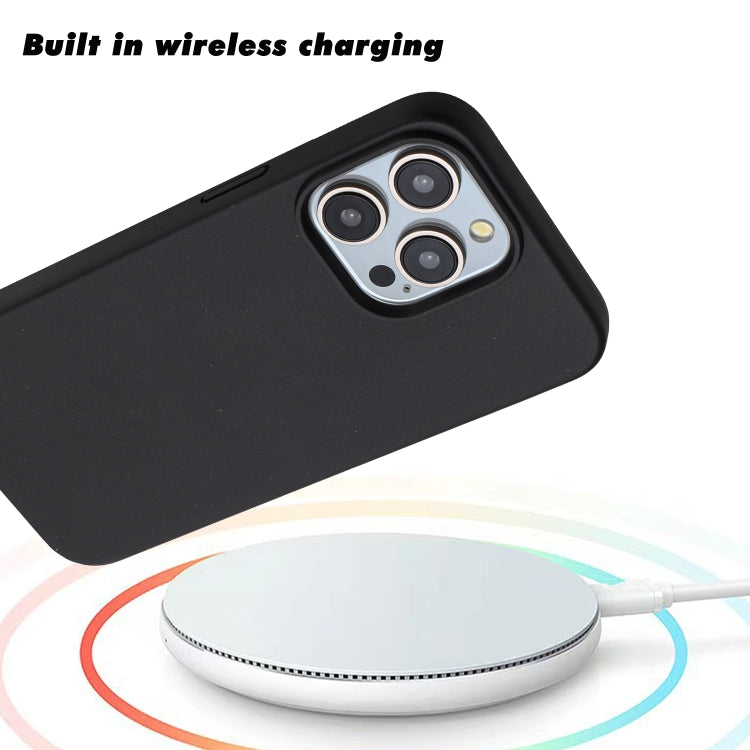 For iPhone 11 Pro Max Wheat MagSafe Magnetic Straw Material + TPU Phone Case(Black) - iPhone 11 Pro Max Cases by buy2fix | Online Shopping UK | buy2fix